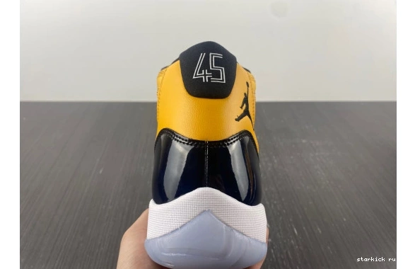 and Jordan 11 yellow AJ11 Air black 0711